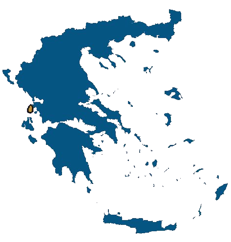 Lefkada Greece map